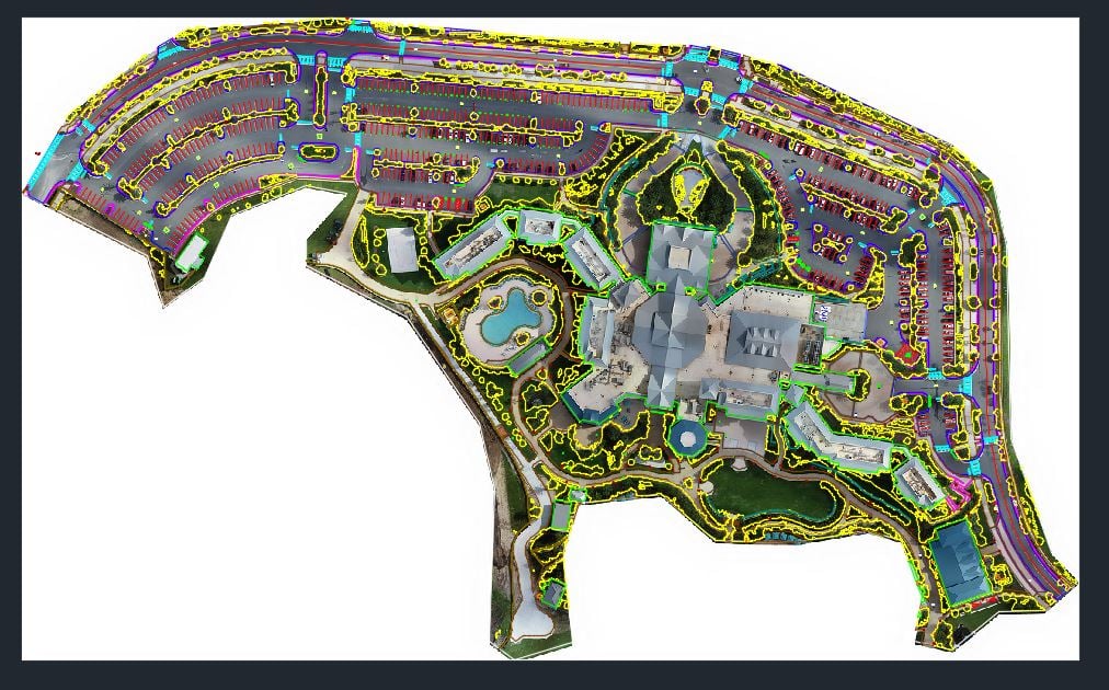 planimetric basemap provided by airworks